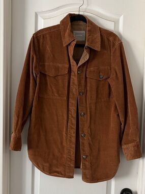 Everlane Corduroy Overshirt Jacket in Brown